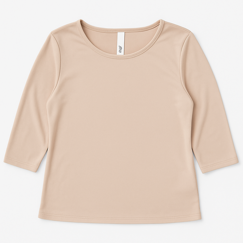 Girls 3/4 sleeve layering top