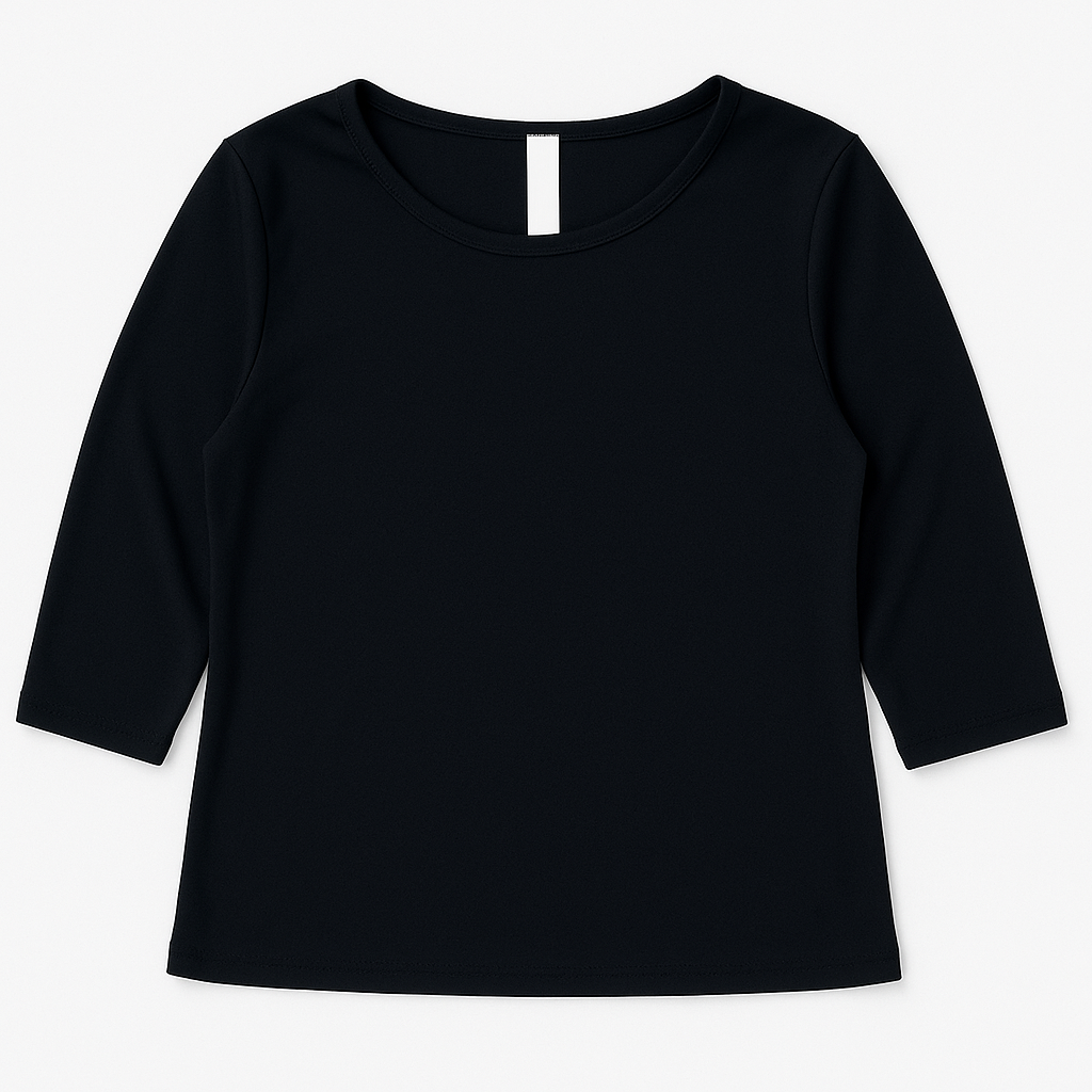 Girls 3/4 sleeve layering top