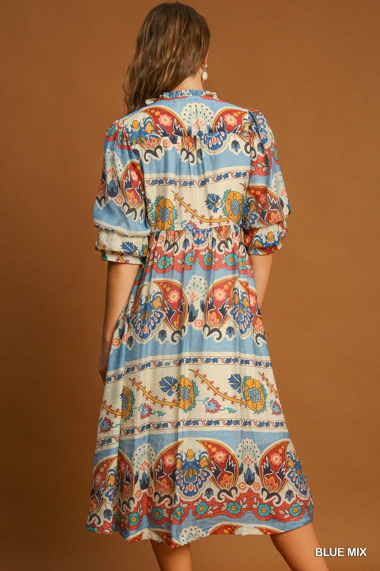 Umgee Boho Breeze Midi Dress