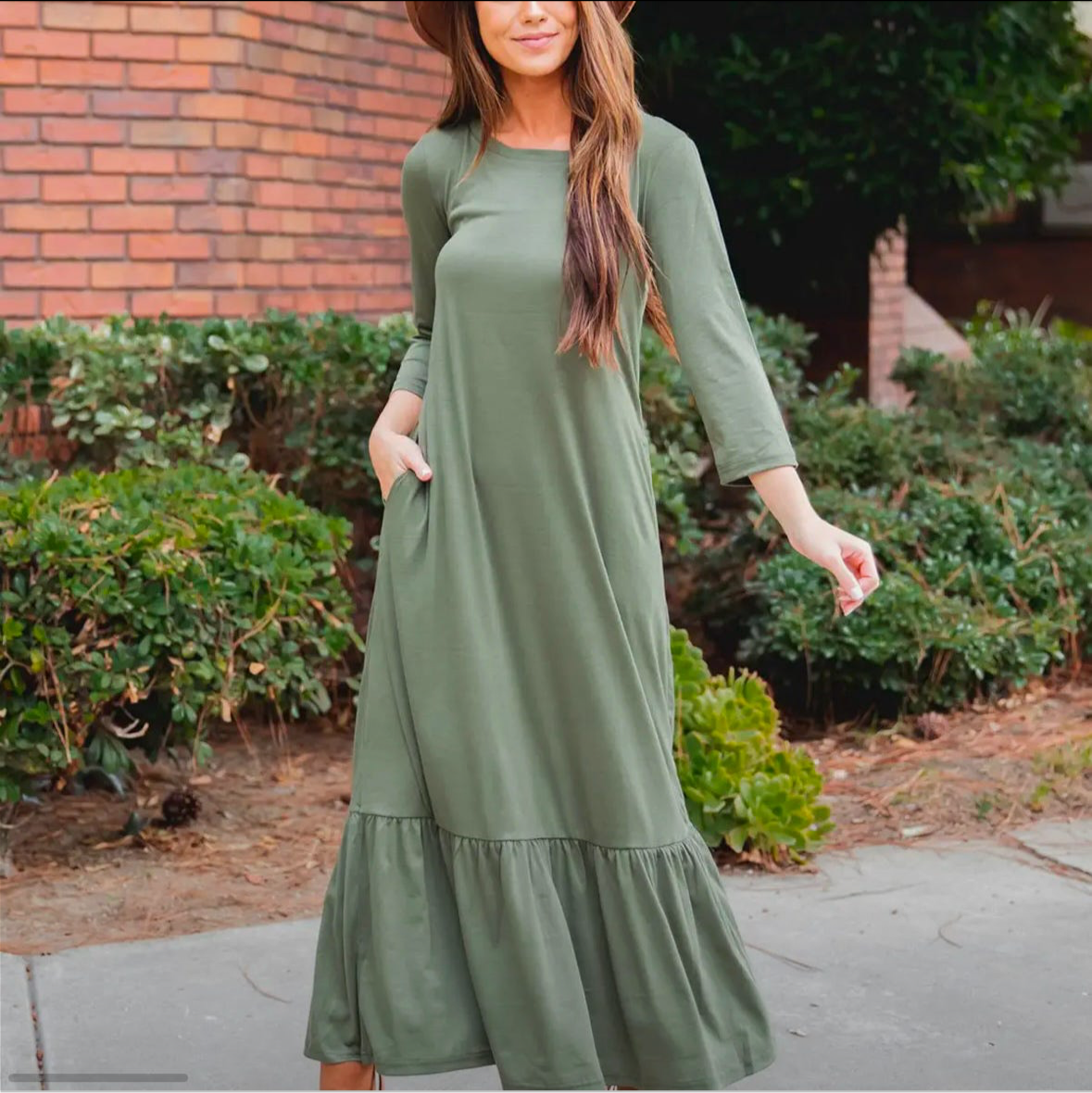 Green Maxi dress