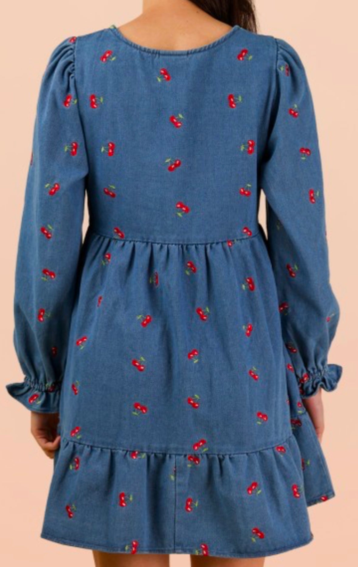 Cherry denim shirt