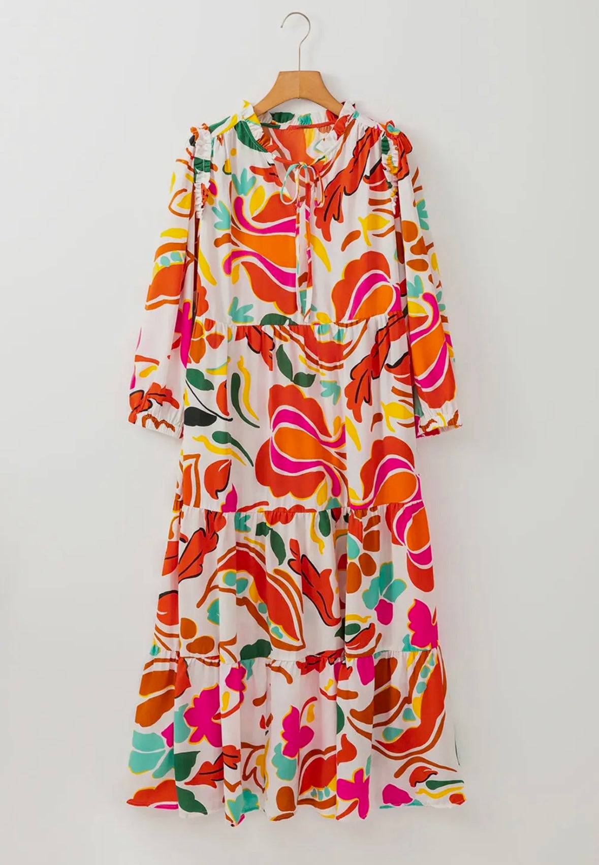 Orange Abstract Dress