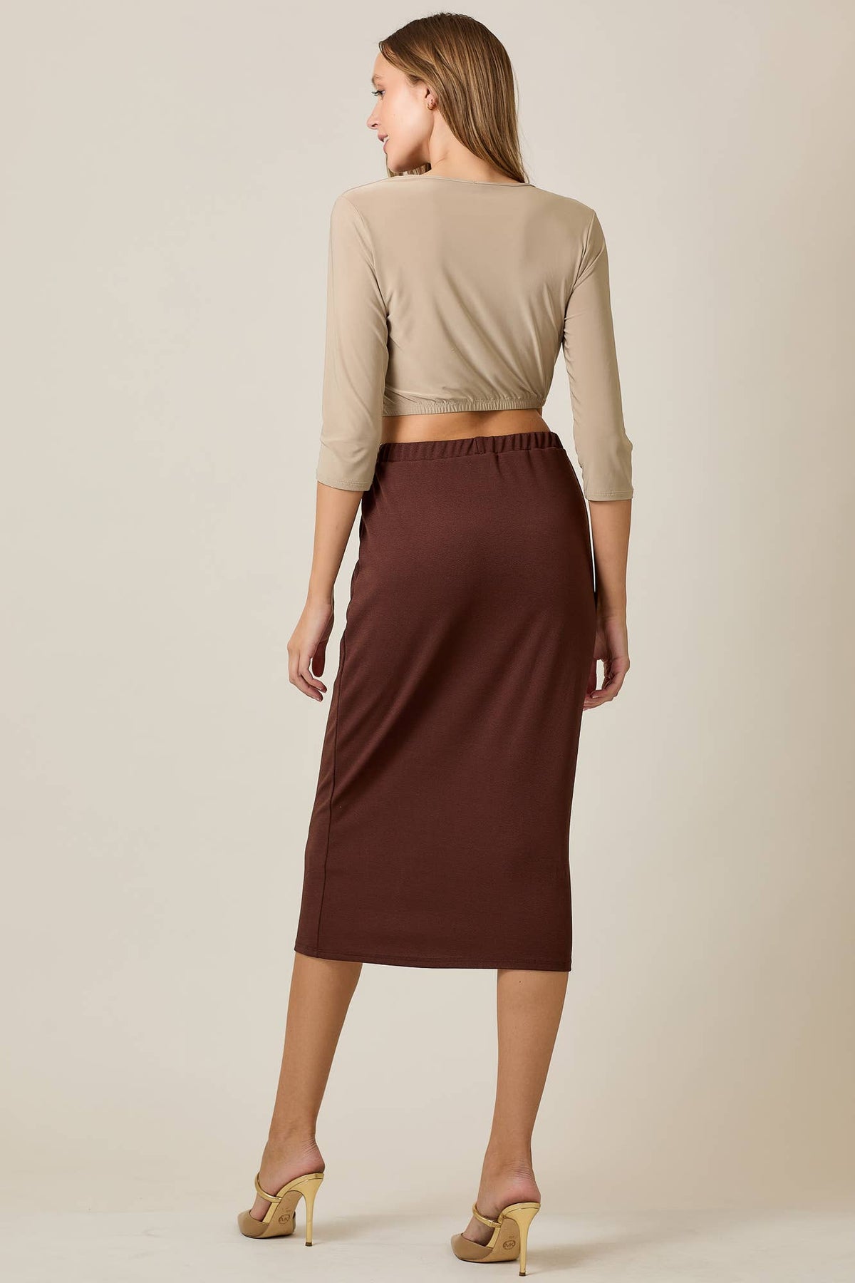 KNEE LENGTH PENCIL SKIRT -MODEST 31-INCH  -CS33770