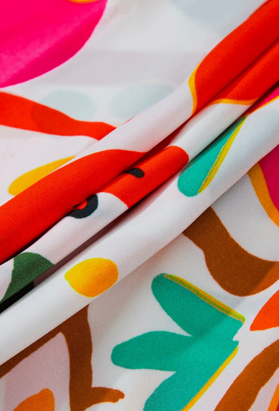 Orange Abstract Dress