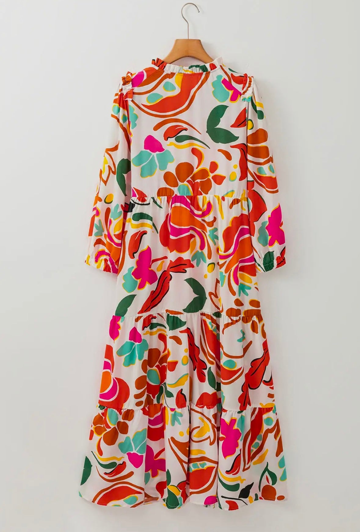 Orange Abstract Dress
