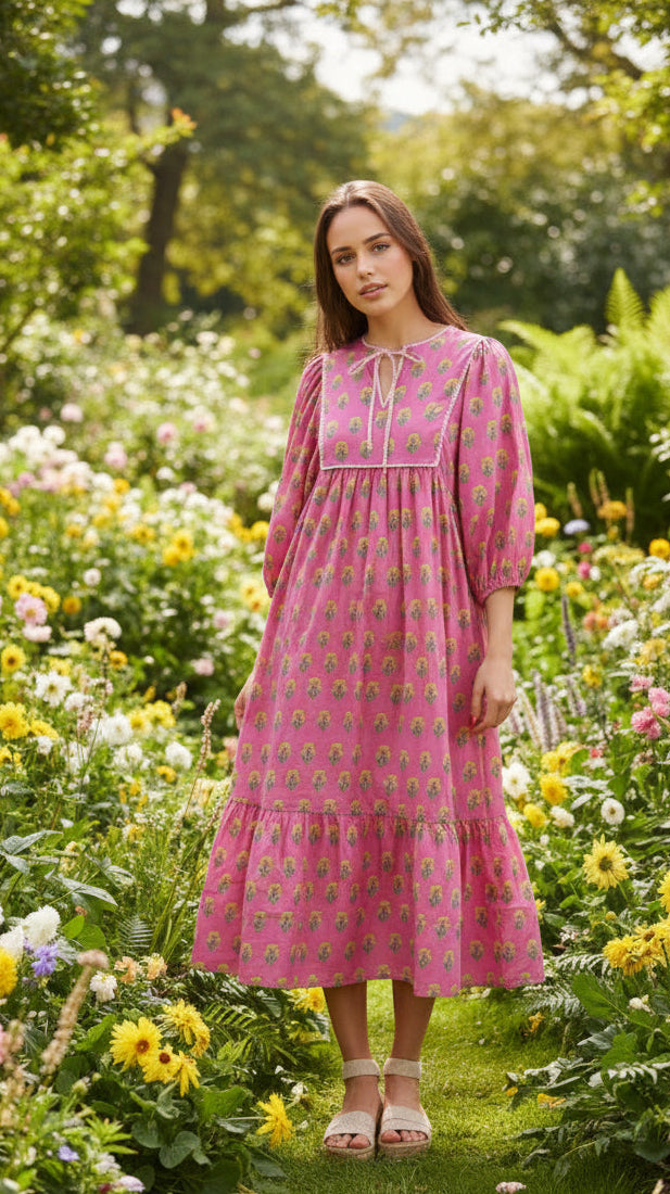 Pink Boho dress
