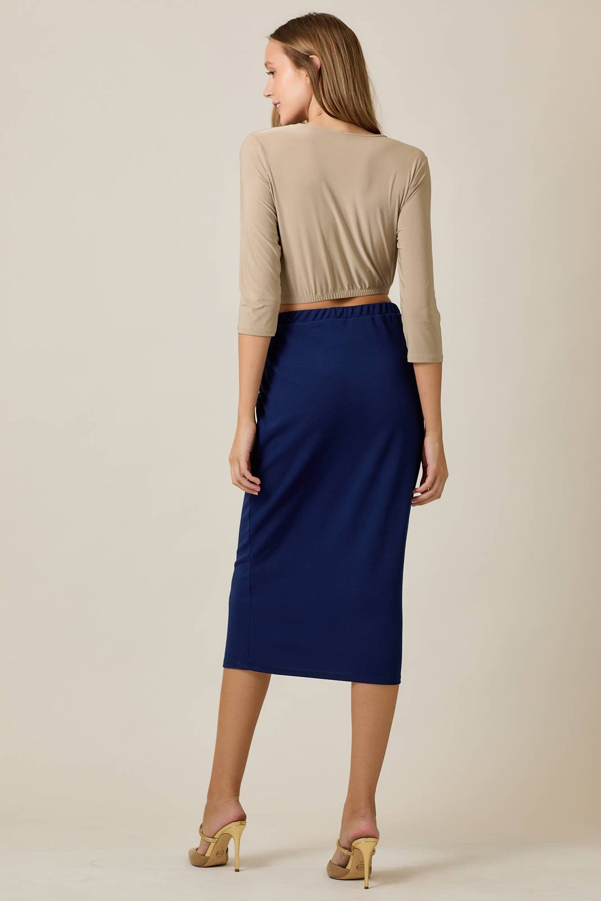 KNEE LENGTH PENCIL SKIRT -MODEST 31-INCH  -CS33770