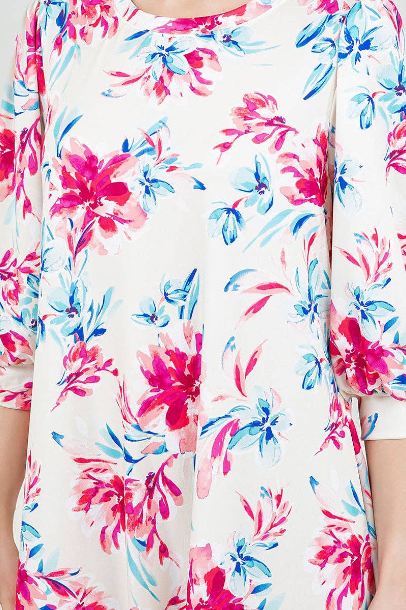 PLUS SIZE A-LINE MIDI DRESS DETAIL TIE  SLEEVES